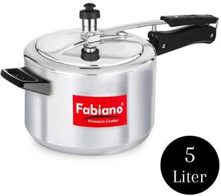 Fabiano 5 Liter Premium Top Quality ISI Certified 5 L Inner Lid Induction Bottom Pressure Cooker