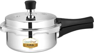 Greenchef Coral Aluminium Non Induction Base 1.5 L Outer Lid Pressure Cooker