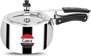 Camro Steel Globus Pressure Cooker 3 Liters Inner Lid 3 L Inner Lid Induction Bottom Pressure Cooker