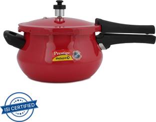 Prestige Deluxe Plus Mini Handi Red 3.3 L Outer Lid Induction Bottom Pressure Cooker