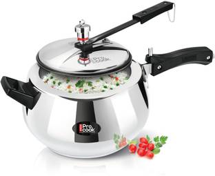 MILTON Pro Cook Curve Sandwich Bottom Induction Pressure Cooker With Inner Lid 5 L Inner Lid Induction Bottom Pressure Cooker