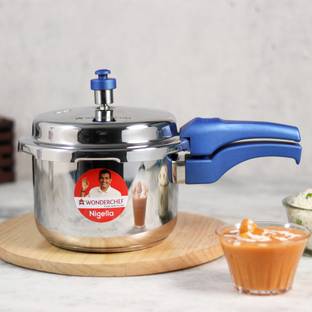 WONDERCHEF Nigella Blue 3 L Outer Lid Induction Bottom Pressure Cooker