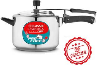 Classic Essentials Prochef ISI Certified Inner Lid 5 L Inner Lid Induction Bottom Pressure Cooker