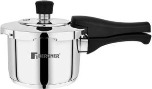 BERGNER Pura Triply Bottom Outer Lid 1.5 L Outer Lid Induction Bottom Pressure Cooker
