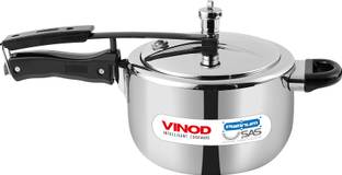 VINOD Platinum Straight Triply Stainless Steel Inner Lid 3.5 L Inner Lid Induction Bottom Pressure Cooker