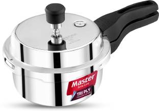 Master Trimora Triply Stainless Steel 1.5 L Outer Lid Induction Bottom Pressure Cooker