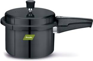 Preethi Hard Anodized Induction Base Outer Lid Pressure Cooker 5 Litres 5 L Outer Lid Induction Bottom Pressure Cooker