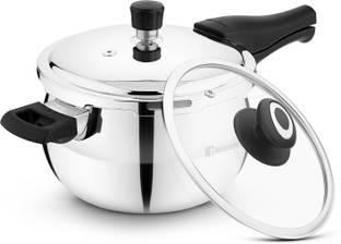 BERGNER Trimax ORB Triply Stainless Steel Outer Lid 3 L Outer Lid Induction Bottom Pressure Cooker