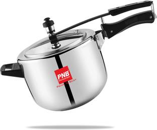 PNB Kitchenmate Cookinox Stainless Steel Pressure Cooker Inner Lid | 1.2mm Silver 5 L Inner Lid Induction Bottom Pressure Cooker