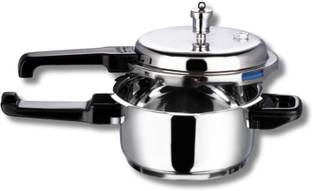 VINOD 18/8 Stainless Steel Regular Outer Lid 3 L Outer Lid Induction Bottom Pressure Cooker