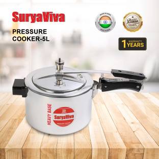 SURYAVIVA Pressure cooker 5 Ltr. Regular Pressure Cooker(inner lid) 5 L Inner Lid Pressure Cooker