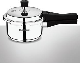 BERGNER Sorrento Triply Bottom Outer Lid 2 L Outer Lid Induction Bottom Pressure Cooker