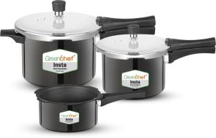 Greenchef Insta Combo 2 L, 3 L, 5 L Outer Lid Induction Bottom Pressure Cooker