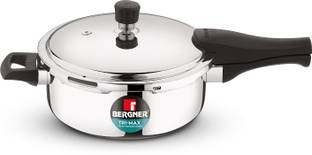 BERGNER Trimax Triply Stainless Steel Junior 3 L Outer Lid Induction Bottom Pressure Pan