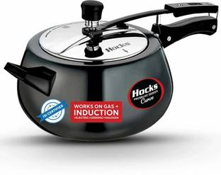 Hocks Black Curve 5 L Inner Lid Induction Bottom Pressure Cooker