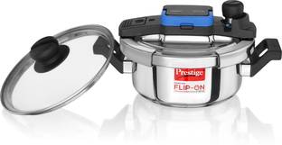 Prestige Svachh FLIP-ON Mini 2 L Outer Lid Induction Bottom Pressure Cooker