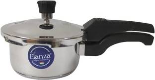 Elanza 1 litre pressure cooker stainless steel | Mini smallest pressure cooker 1 litre 1 L Outer Lid Induction Bottom Pressure Cooker