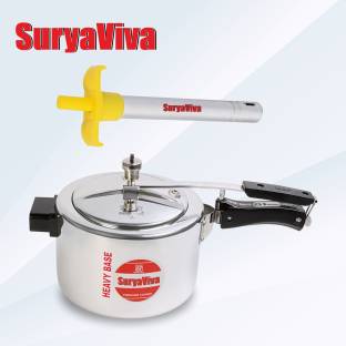 SURYAVIVA Pressure cooker 5 Ltr.Pressure Cooker Combo with lighter 5 L Pressure Cooker