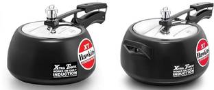 Hawkins Hawkins Pressure Cooker 3L, 5L Contura Hard Anodized for Induction 3 L, 5 L Inner Lid Induction Bottom Pressure Cooker