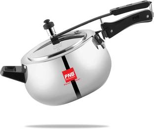 PNB Kitchenmate Pressure Cooker Inner Lid Gas Base | 2.5mm Silver 5.5 L Inner Lid Induction Bottom Pressure Cooker