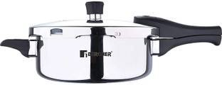 BERGNER Argent Elements Triply Stainless Steel Outer Lid Pressure Pan | 3.5 L Outer Lid Induction Bottom Pressure Cooker