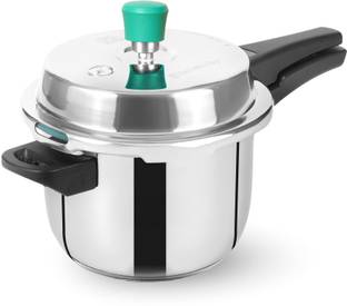 The Indus Valley Stainless Steel Outer Lid Pressure Cooker with Triply Sandwich Bottom 3 L Outer Lid Induction Bottom Pressure Cooker