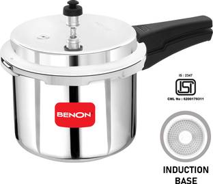 Benon Flores 3 L Outer Lid Induction Bottom Pressure Cooker