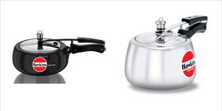 Hawkins HAWKINS CONTURA 3L HAWIKNS CONTURA BLACK 2L 3 L, 2 L Inner Lid Pressure Cooker