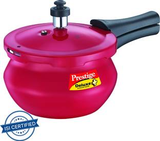 Prestige Deluxe Plus Baby Handi Red 2 L Outer Lid Induction Bottom Pressure Cooker