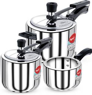 Pigeon by Stovekraft Special and 2 L, 3 L, 5 L Inner Lid Induction Bottom Pressure Cooker