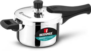 BERGNER Argent Classic Pressure Cooker 1.5L Triply | 1.5 L Outer Lid Induction Bottom Pressure Cooker