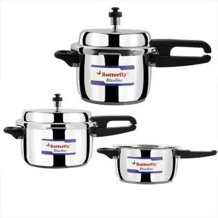 Price History of Butterfly Blueline 2.0L 3.0 5.0 liter combo of 100 stainless steel 2 L 3 L 5 L Outer Lid Induction Bottom Pressure Cooker
