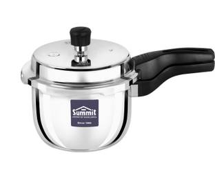 SUMMIT | Triply Elite | Outerlid Cooker | Stainless Steel | 3 L Outer Lid Induction Bottom Pressure Cooker