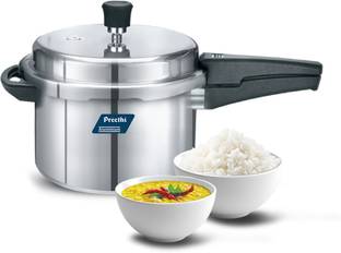 Preethi Neo 5L Aluminium Outerlid Pressure Cooker (PC 020) 5 L Outer Lid Induction Bottom Pressure Cooker