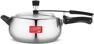 Classic Essentials Triply Concave Inner Lid Pressure Cooker 3 L | ISI-Certified 3 L Inner Lid Induction Bottom Pressure Cooker