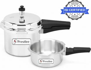 Prestlee DELUXE 2, 3 Liter Alumiium Outerlid Pressure Cooker Combo 2 L, 3 L Outer Lid Pressure Cooker