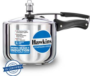 Hawkins Tall (HSS3T) 3 L Inner Lid Induction Bottom Pressure Cooker