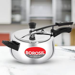 BOROSIL Pronto Triply 5L Pressure Cooker, Gas & Induction Campatible, 5 Years Warranty 5 L Inner Lid Induction Bottom Pressure Cooker