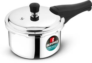 BERGNER Trimax Triply Stainless Steel Outer Lid 2 L Outer Lid Induction Bottom Pressure Cooker