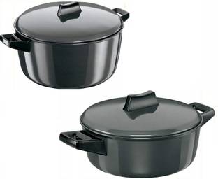 Hawkins Hawkins Cook n Serve Bowl (ACB20) & (ACB60) Sauce Pan, 2 L, 6 L Inner Lid Pressure Cooker