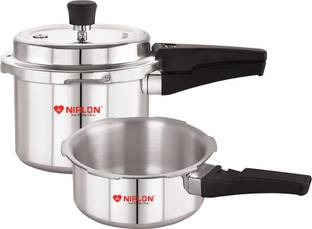 NIRLON 2 L, 3 L Outer Lid Induction Bottom Pressure Cooker