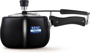 KENT Hard Anodised Cooker with SS Inner Lid 3L Induction Compatible (Black)