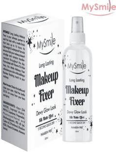 Mysmile Long Lasting Makeup Fixer Dewy Glow Look & Silk Matte Effect , Vitamin E Acetate Primer  - 100 ml