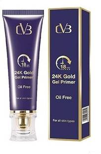 CVB 24K Gel Primer for Pores Minimization, Anti-Ageing Oil-Free & Fragrance-Free C15 Primer  - 40 ml