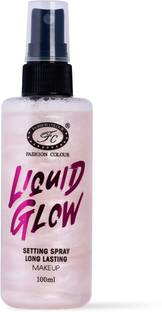 FASHION COLOUR Liquid Glow Setting Spray For Makeup Long Lasting Primer  - 100 ml