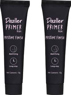 Dazller Pristine Finish - (Pack of 2) Smoothens Pores, Mattifying, Enriched with Aloe, Primer  - 10 g