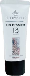 Hilary Rhoda HD Primer 18 hours Long Lasting Waterproof Base Primer for Face Makeup Primer  - 30 ml