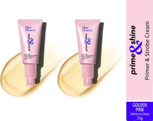 BLUE HEAVEN Prime & Shine Primer 25G Golden Pink (Pack of 2) Primer  - 50 g