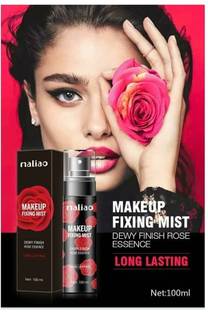 MALIO Make Up Fixing Mist Dewy Finish Rose Essence Long Lasting Primer  - 100 ml