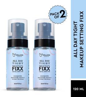 Million Colors Makeup Fixer Setting Spray All Day Tight Waterproof Long Lasting For Oily Skin Primer  - 120 ml